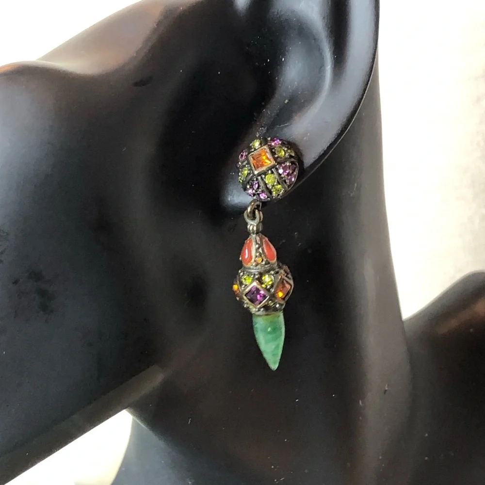 HEIDI DAUS Elegant Multicolor Drop Earrings - Picture 10 of 17